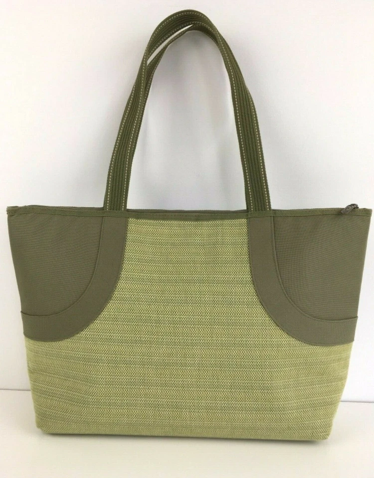 Bolso de almuerzo aislado PICNIC AT ASCOT refrigerador con cremallera bolsa verde bolsillo exterior 19x12x5 Foto 2 de 4