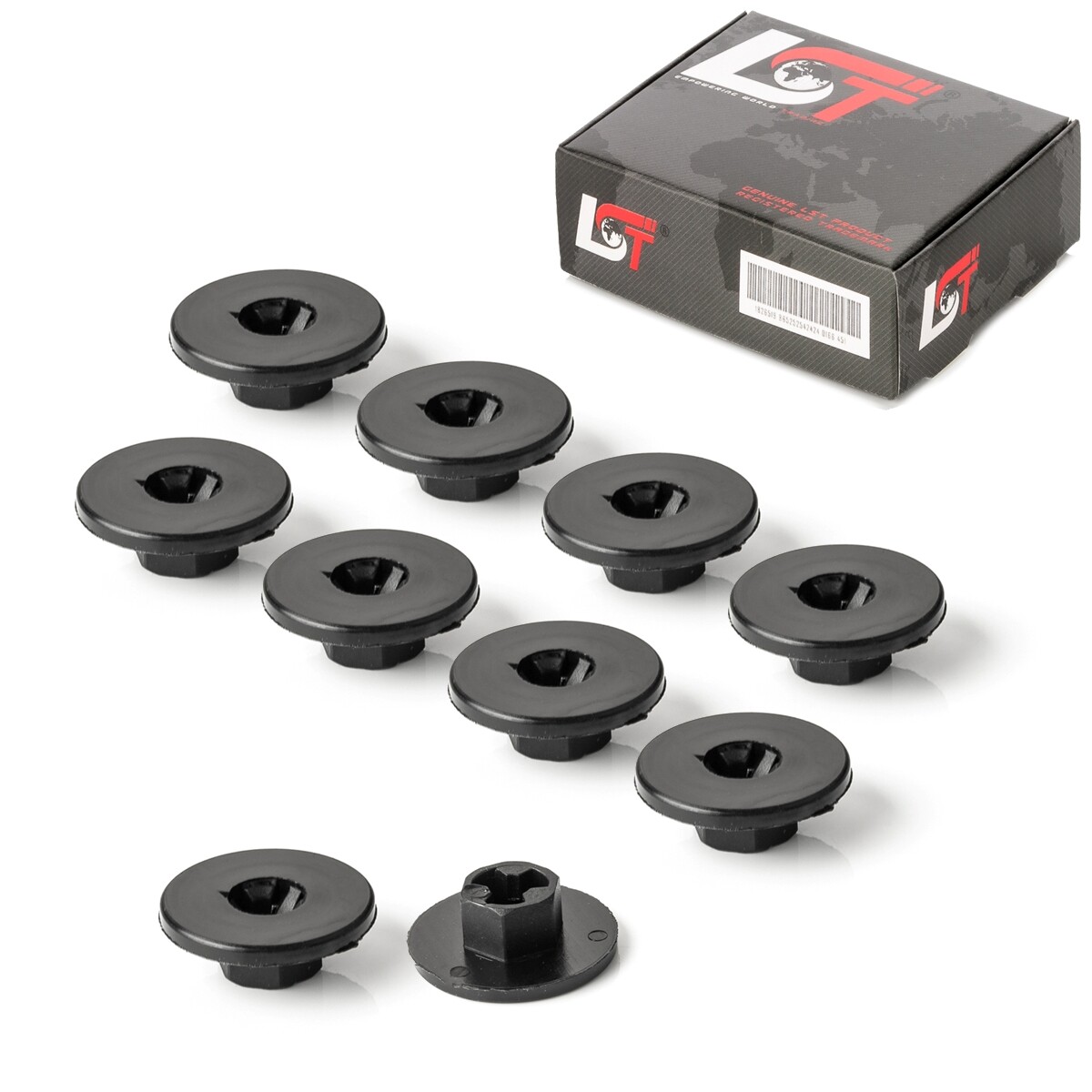 10x Engine Compartment Cover Fastening Plastic Nut for Alfa Romeo Brera