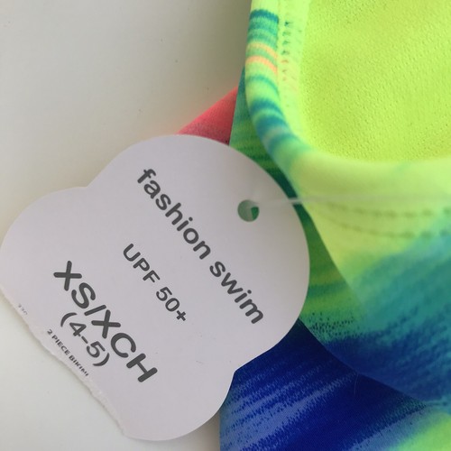 Wonder Nation Girl's Neon Colors swimsuit top New With Tags Size X-small 4-5 - Picture 10 of 12