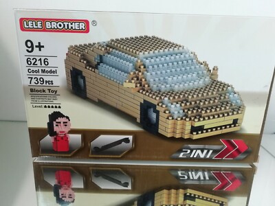 Lele Brother Block Toy The Fast and the Furious Car In Gold My Block