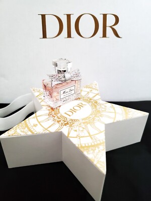 NEW Dior Set Miss Dior Perfume 5ml EDP with Gold Star shaped