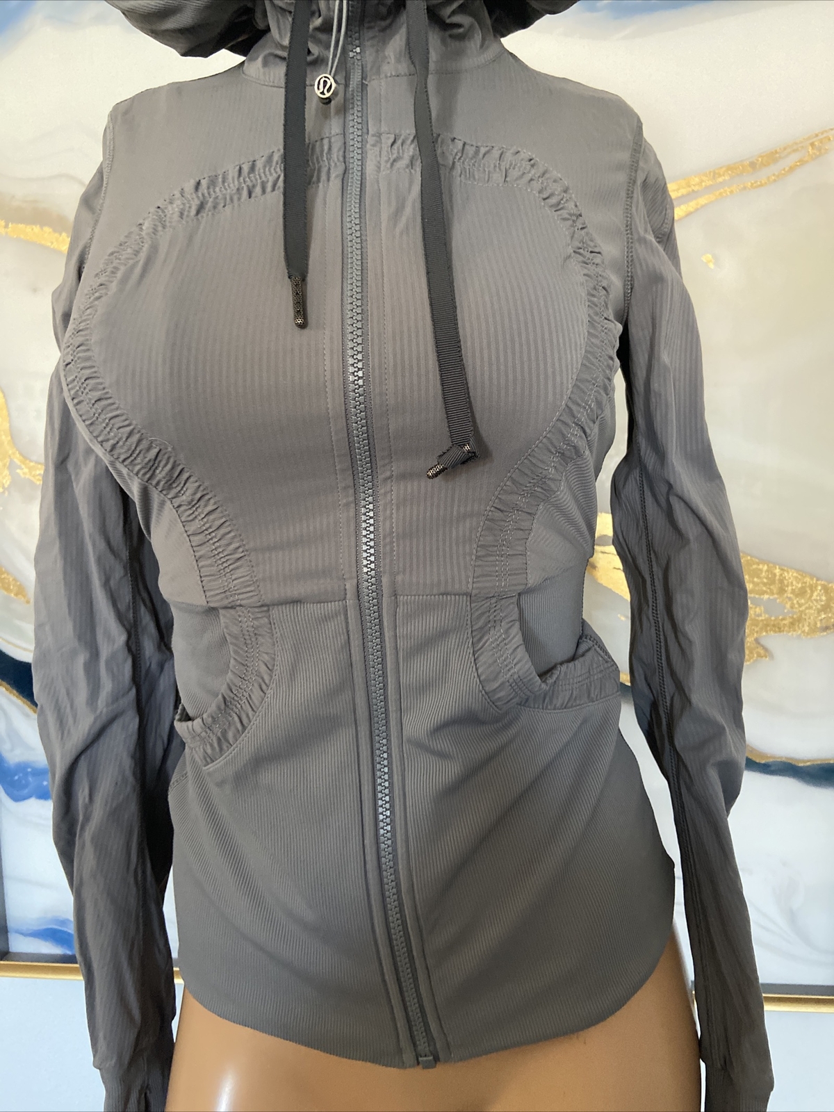 LULULEMON Dance Studio Jacket Reversible Gray Siz… - image 4