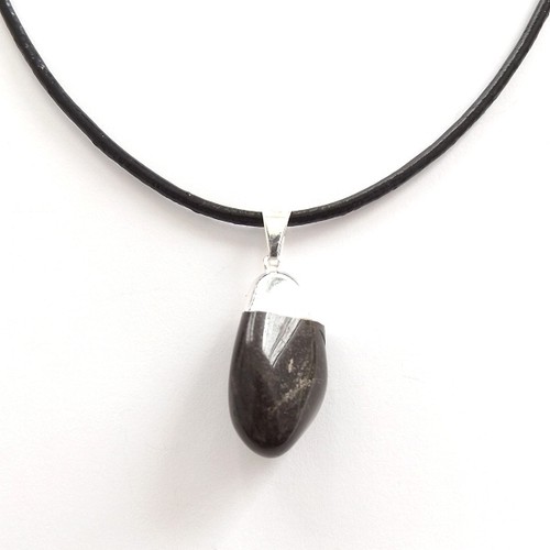 THIN BLACK SMOOTH REAL LEATHER CHOKER 