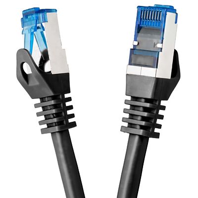 3m CAT7 Netzwerkkabel Patchkabel Ethernet Kabel DSL LAN Netzwerk Kabel schwarz
