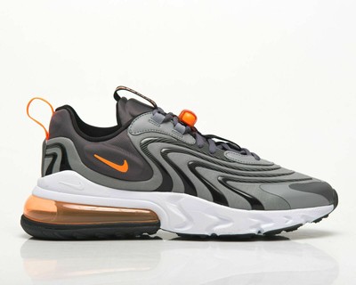 Nike Air Max 270 React ENG Men's Iron Grey Orange Low Lifestyle Sneakers 11.5 | eBay
