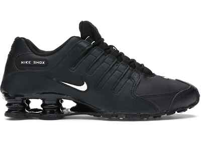 Nike Shox NZ EU Black White Leather 501524-091 sz 11 Men's Retro Running |  eBay