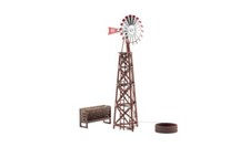 NEW Woodland Scenics Windmill Built- -Ready Landmark Structures Weathered O