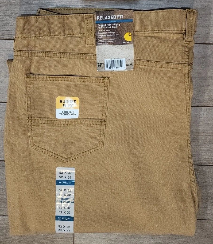 Carhartt Men's Straight Fit Mid-Rise Rigby Straight Pants