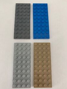 LEGO PART 3030 BLACK PLATE 4 X 10 FOR 2 PIECES 