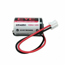 With New Plug 1Pcs EVE ER14250 3.6V LS14250 1/2 AA Size 1200mAh Li-ion Battery