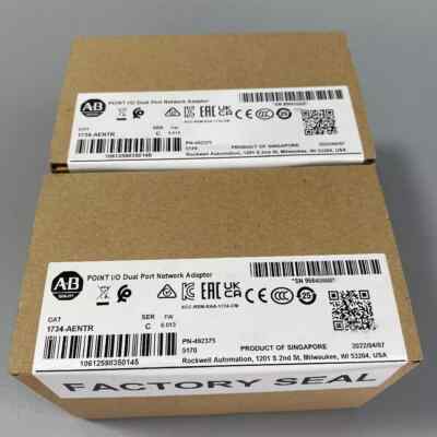 1PC New Factory Sealed AB 1734-AENTR SER C Point I/O Dual Port Adaptor 1734AENTR