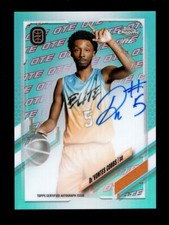 2022 TOPPS CHROME OTE AQUA REFRACTOR De'VONTES COBBS AUTO AUTOGRAPH 72/99