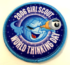 Vintage Girl Scout World Thinking Day Patch 2006 World Spyglass