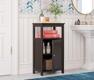 Small Floor Cabinets With Doors For Bathroom Kitchen Storage