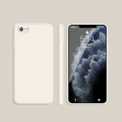   Schutzhülle für iPhone 6 Plus 6s Plus Kamera Schutz Silikon Case Cover Weiß  