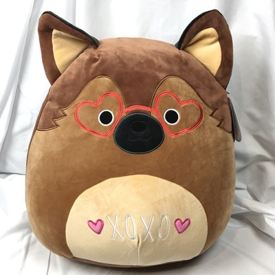 New Squishmallows Valentines Mario 16â Brown Dog Plush Toy | eBay