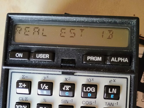 HP-41C CV CX Real Estate Module with Quick Reference Guide & Overlay Tested - Afbeelding 3 van 3