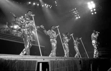 Ronnie Devoe, Ricky Bell, Johnny Gill, Michael Bivins and Ralph T- 1988 Photo