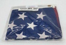 SENTINEL U.S. AMERICAN FLAG 3'x5' Metal Grommets Made in USA United States
