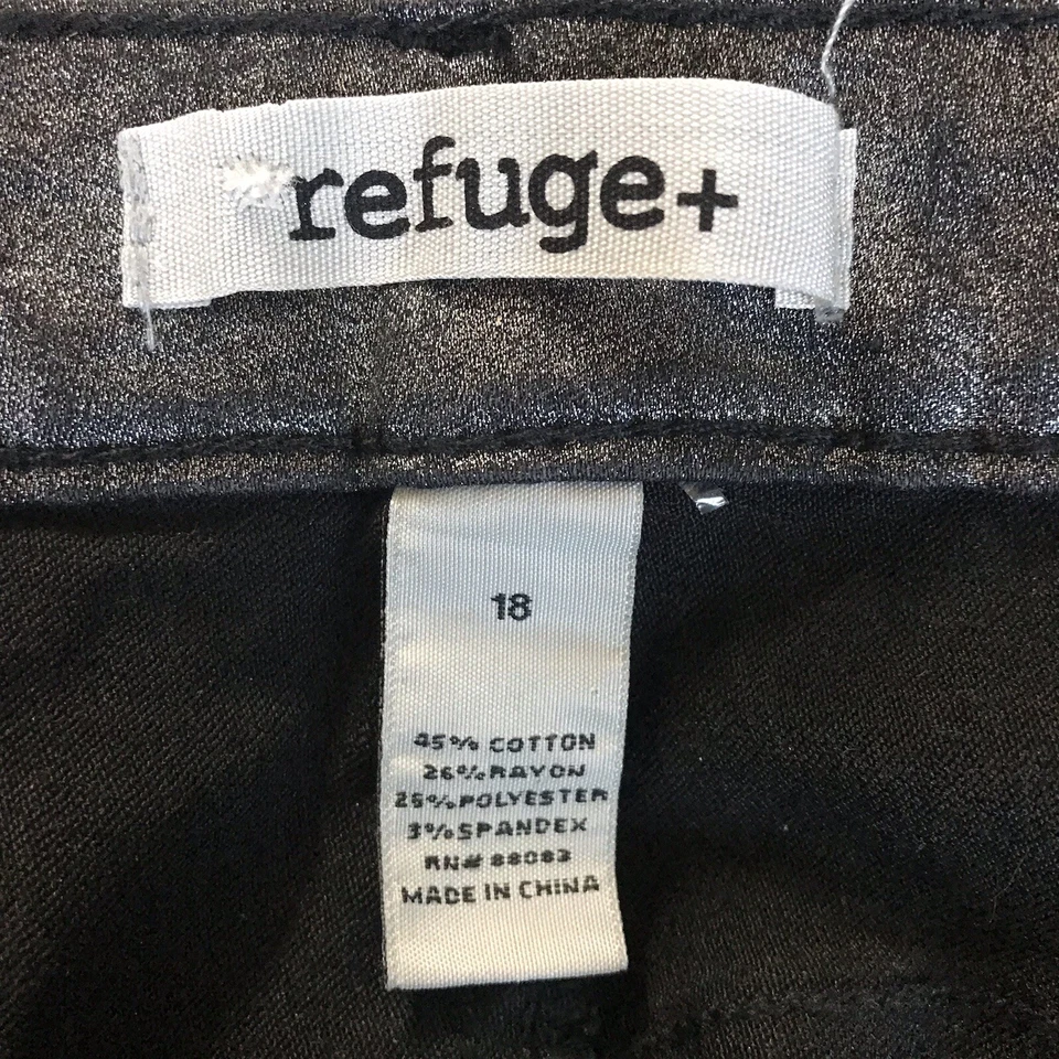 Legging Refuge+ Mujer 18 Gris Ajustado Brillo Elastizado Ligero Nuevo con Etiquetas Foto 3 de 4