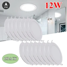 15Pack 6Inch LED Ceiling Lights Ultra-Thin Recessed Retrofits Kit 6000K Daylight