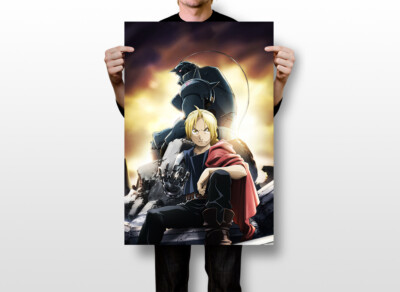 Fullmetal Alchemist Anime Silk Print Painting Wall Art Home Decor