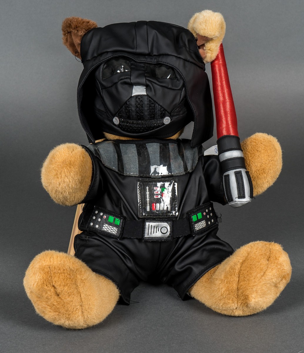 2 Star Wars Teddy Bears Darth Vader & Obi Wan Soft Stuffed Build A