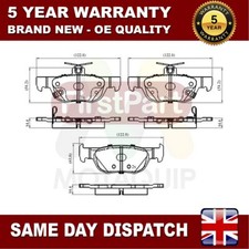 Fits Mazda 3 2018- CX-30 2019- MX-30 2020- Firstpart Rear Brake Pads Set