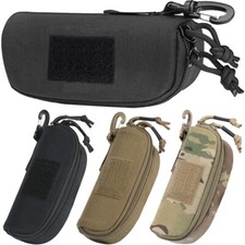 Tactical Molle Sunglasses Pouch Eyeglasses Hard Case Shockproof Protective Case