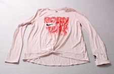3BRAND by Russell Wilson Youth Girls Nike L/S Graphic T-Shirt AP2 Pink Size: XL