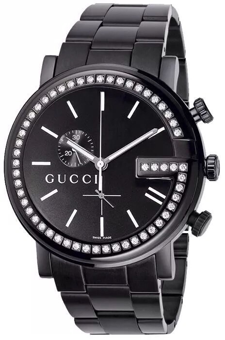 GUCCI 置時計 REF 0840 GUCCI 50.000/50.500 Qz Chronograph 18K Gold Plated