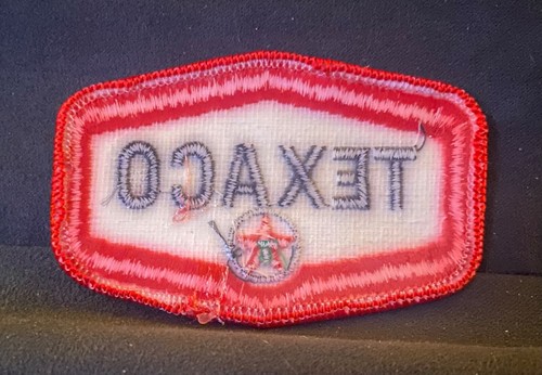 TEXACO GASOLINE ~ VINTAGE EMBROIDERED EMPLOYEE SHIRT PATCH - Picture 2 of 2