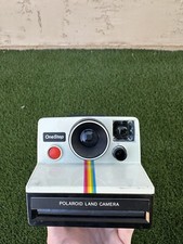 Vintage Polaroid One Step Rainbow Instant Land Camera With Strap