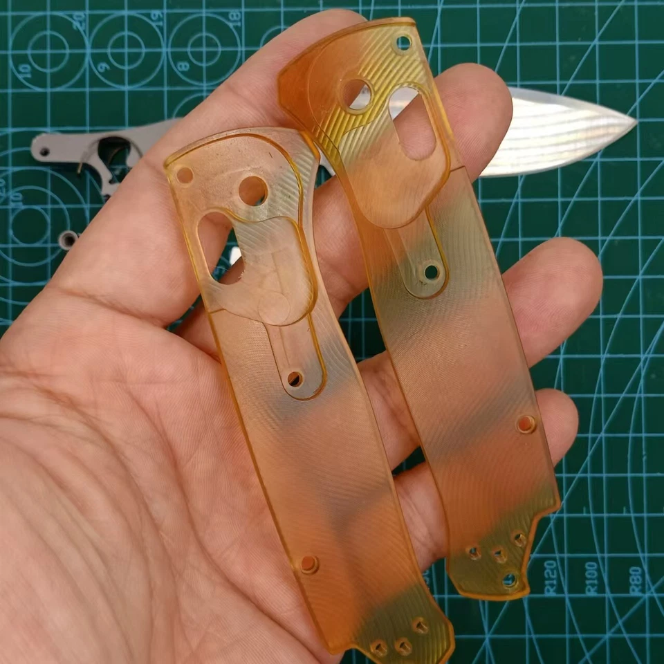 1 Juego de básculas de mango ULTEM PEI + Hoja 9Cr18MoV para cuchillos Benchmade Bugout 535 Foto 4 de 4