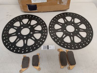 Front Rear 11.5'' Brake Rotors Pads for Harley Sportster XL1200C Custom 2004-2013