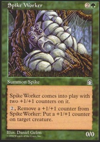 4x Spike Worker MTG Stronghold NM Magic Regular
