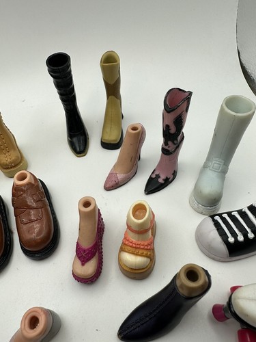 Bratz Doll Single Shoes Lot Pumps Heels Boots Bundle 17 Different 2 Pairs - Picture 5 of 11