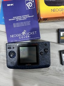 NeoGeo Pocket Color Launch Edition Blue + games