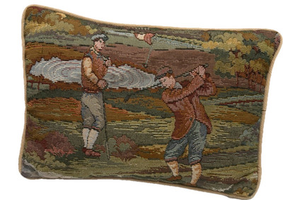 Holdings Fine Accessories Travel, Tapestry Decorative Pillow, lined Vintage Sml