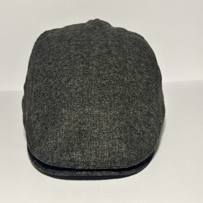 Classic Ivy Flat Cap Fitted S/M Charcoal Gray Textured Mens Apt. 9 Pre-Owned