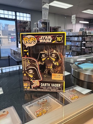 Funko Pop! Vinyl: Star Wars Darth Vader (Retro) Glow Exclusive #767 W/ Protector