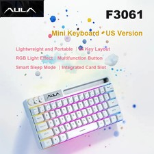 AULA F3061 61-Key Wired Mini Gaming Keyboard RGB Backlight Mechanical Feel