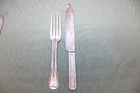 US Military Issue USGI WW1 Era Mess Kit Fork and Knife Set R.I.A.