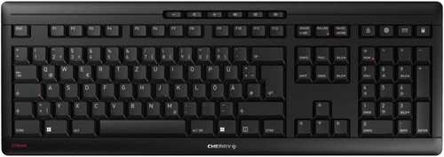 CHERRY Stream Tastatur Wireless, QWERTZ, schwarz, JK-8550DE-2, USB 2.4GHz - Bild 2 von 7