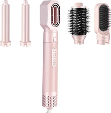 High-Speed 5 in 1 Hair Styler with Auto Curling Iron, Straightener & Volumizing 