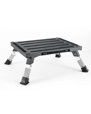 XINQIAO Foldable RV Step Stool with Rubber Feet, 4 Adjustable Heights Portabl...