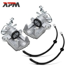 2x Bremssattel + 2x Bremsschlauch Hinten L+R für VW Caddy III 2CB 2CJ 2KB 2KJ