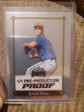 2025 Leaf Metal Baseball Jonah Tong 1/1 Pre-Production Proofs