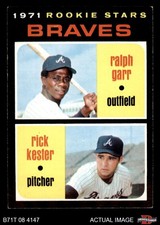 1971 Topps #494 Ralph Garr / Rick Kester Braves RCs RC 5 - EX