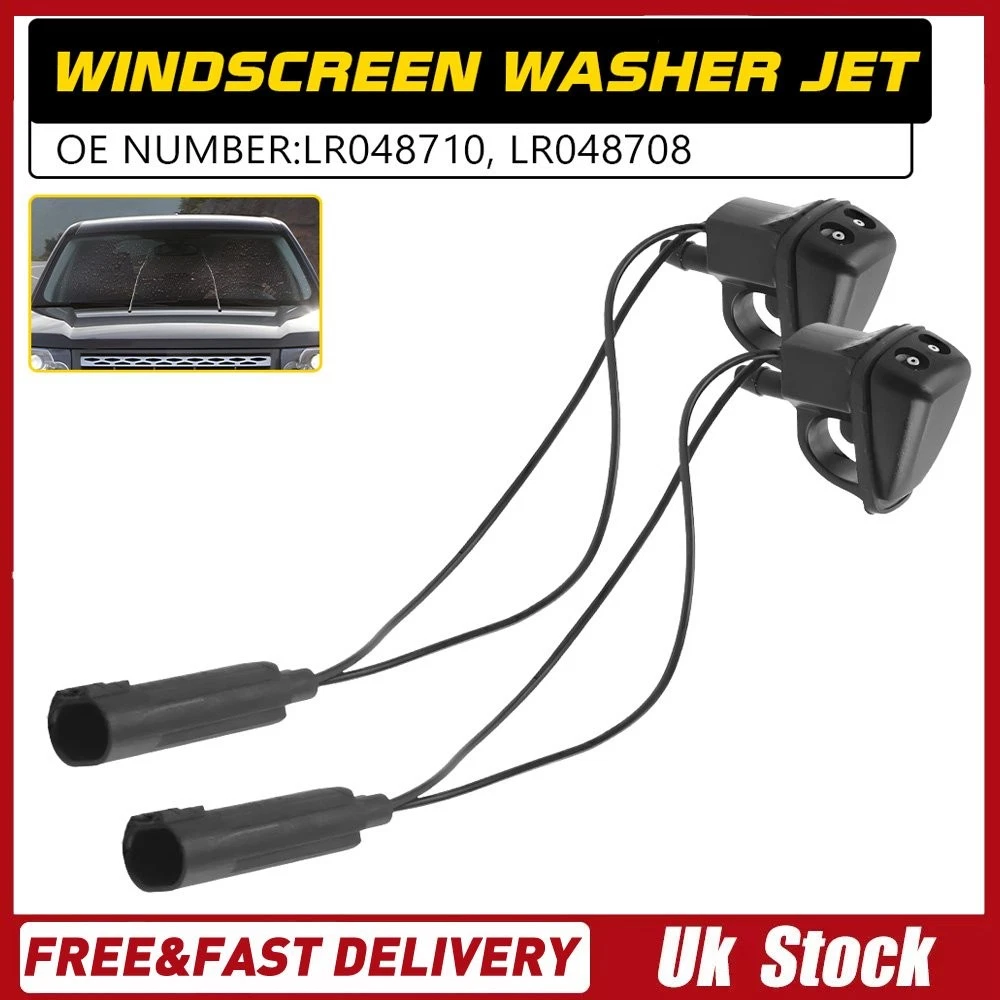 2PCS Windshield Washing Machine Nozzles, Washer Spray Jet Kit Check Valve Universal 85321-26020